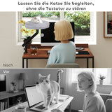 Cat desk bed, cat bed for desk with 360° rotation, adjustable height, cat lounger with removable (4)