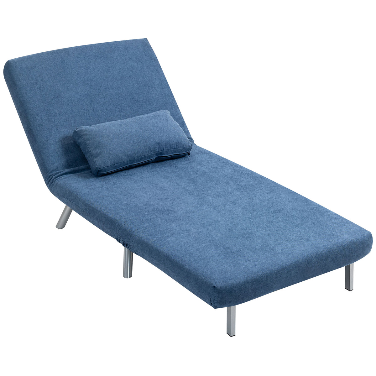 Upholstered armchair with bed function, 3-in-1 design, sleeper chair, guest bed, fabric cover, with cushion