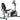 Bicycle trainer with 8-level resistance 122-137 x 62 x 103cm Steel Grey+Black+Silver