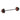 20 kg barbell set, incl. 6 weight plates, 2 x 5kg, 2 x 2.5kg, 2 x 1.25kg, non-slip bar, black+red