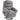 Massage chair with lift assist, recliner, vibration motors, with tilt function, linen look, light grey