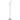Floor lamp living room 40 W standing lamp with foot switch, 3 x E14 socket for bedroom, office, without bulb