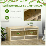 Terrarium for reptiles/amphibians, sliding glass doors, ventilation grills, 120x50x50cm (6)