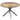 Round dining table for 4 people, industrial-style kitchen table with steel legs, for dining room, kitchen