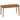 Dining table, country house style, lacquered finish, wood, 150 x 80 cm, brown