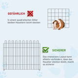 Puppy Playpen 8-Piece Puppy Enclosure with 8 Grid Panels, Door, Protective Tarp, Exercise Pen, 61cm High, Puppy (5)