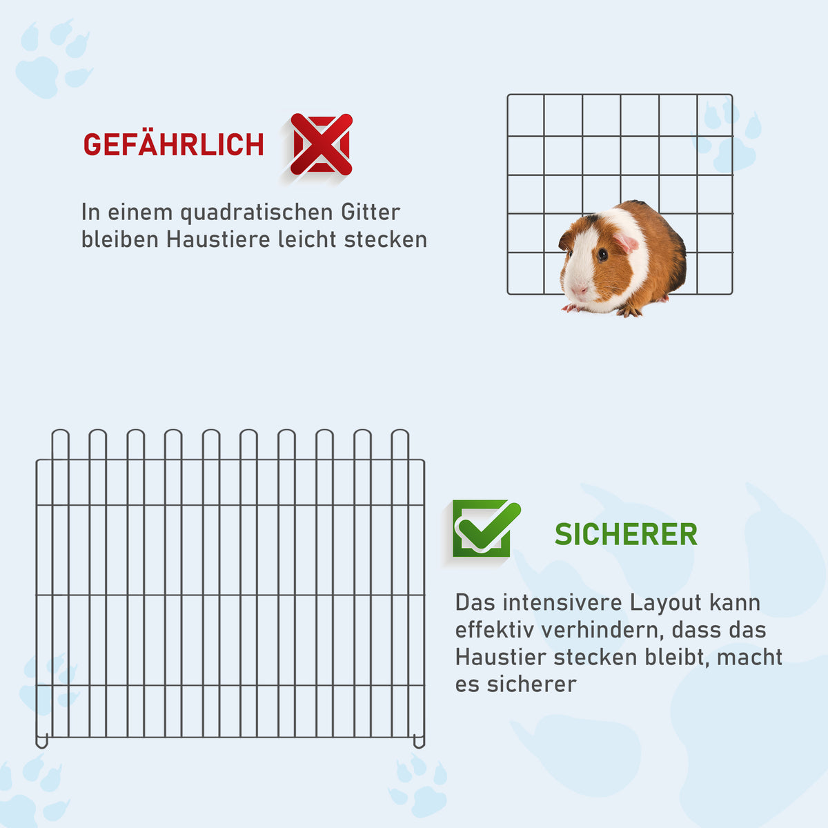 Puppy Playpen 8-Piece Puppy Enclosure with 8 Grid Panels, Door, Protective Tarp, Exercise Pen, 61cm High, Puppy (5)
