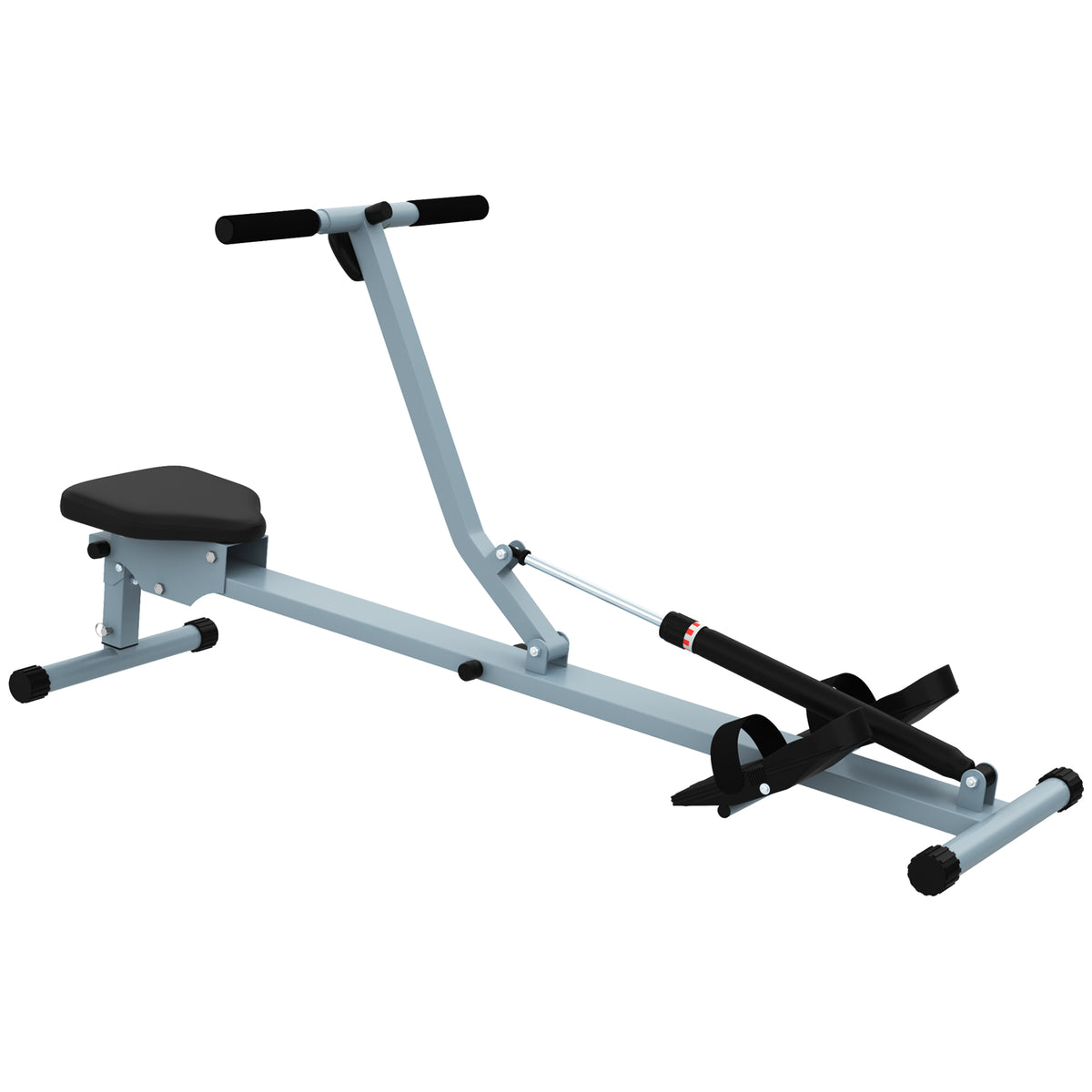 Rowing machine for home use, hydraulic fitness rowing machine with LCD display, 12 resistance levels, rowing