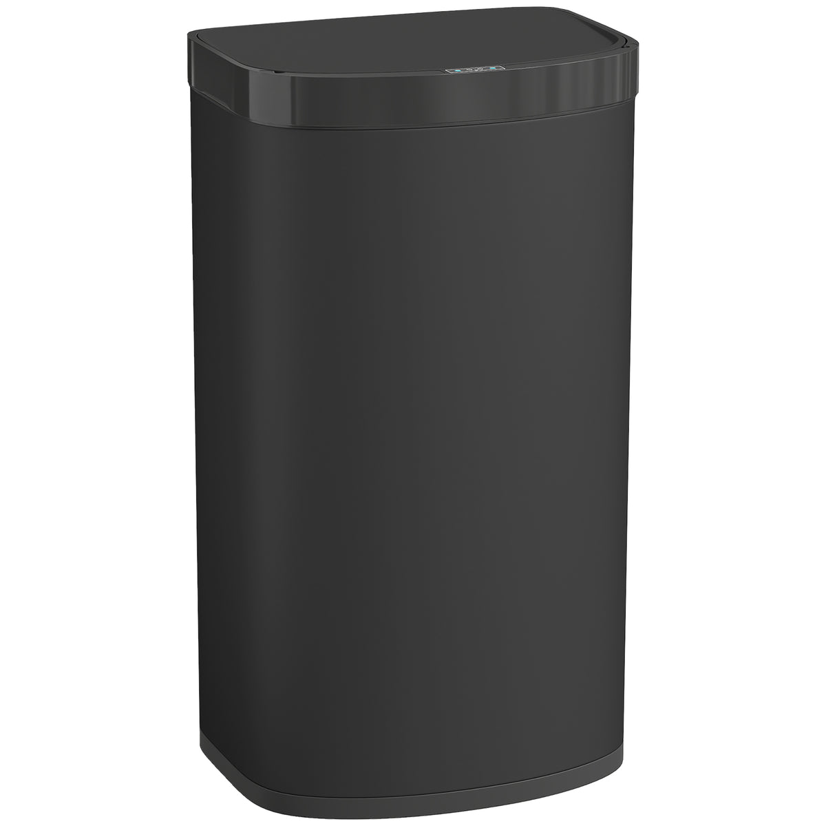55L Sensor Trash Can, Stainless Steel Waste Bin with Soft-Close Lid, for Kitchen, Gym, Office, Black