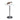 Height-adjustable bar table, 360° rotatable, scratch-resistant feet, stable metal base, white