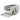 Cat litter box, stainless steel, high sides, storage box, light gray