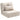 Floor chair folding mattress sleeping mat, 2-in-1 design, detachable pillow, 60 x 80 x 56 cm, beige