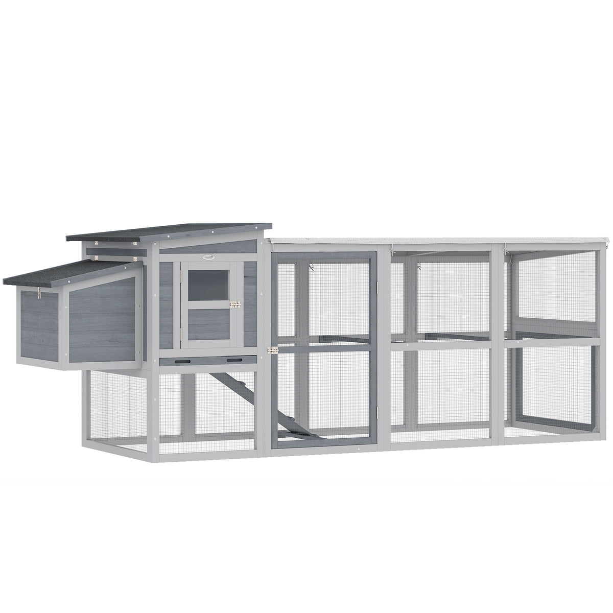 Chicken coop chicken house for 3-4 chickens with run nesting box asphalt roof Oxford cover pull-out tray