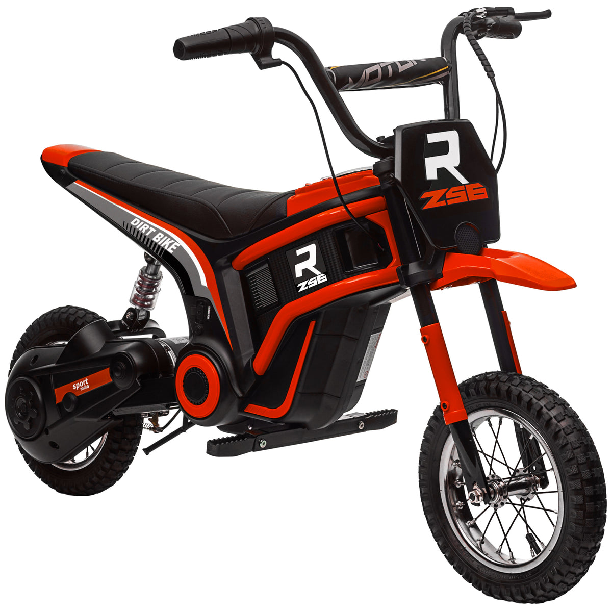 Electric motorcycle for children, 24V kids' motorcycle with horn, lights, twist-grip throttle, 8-16 km/h, 8-12