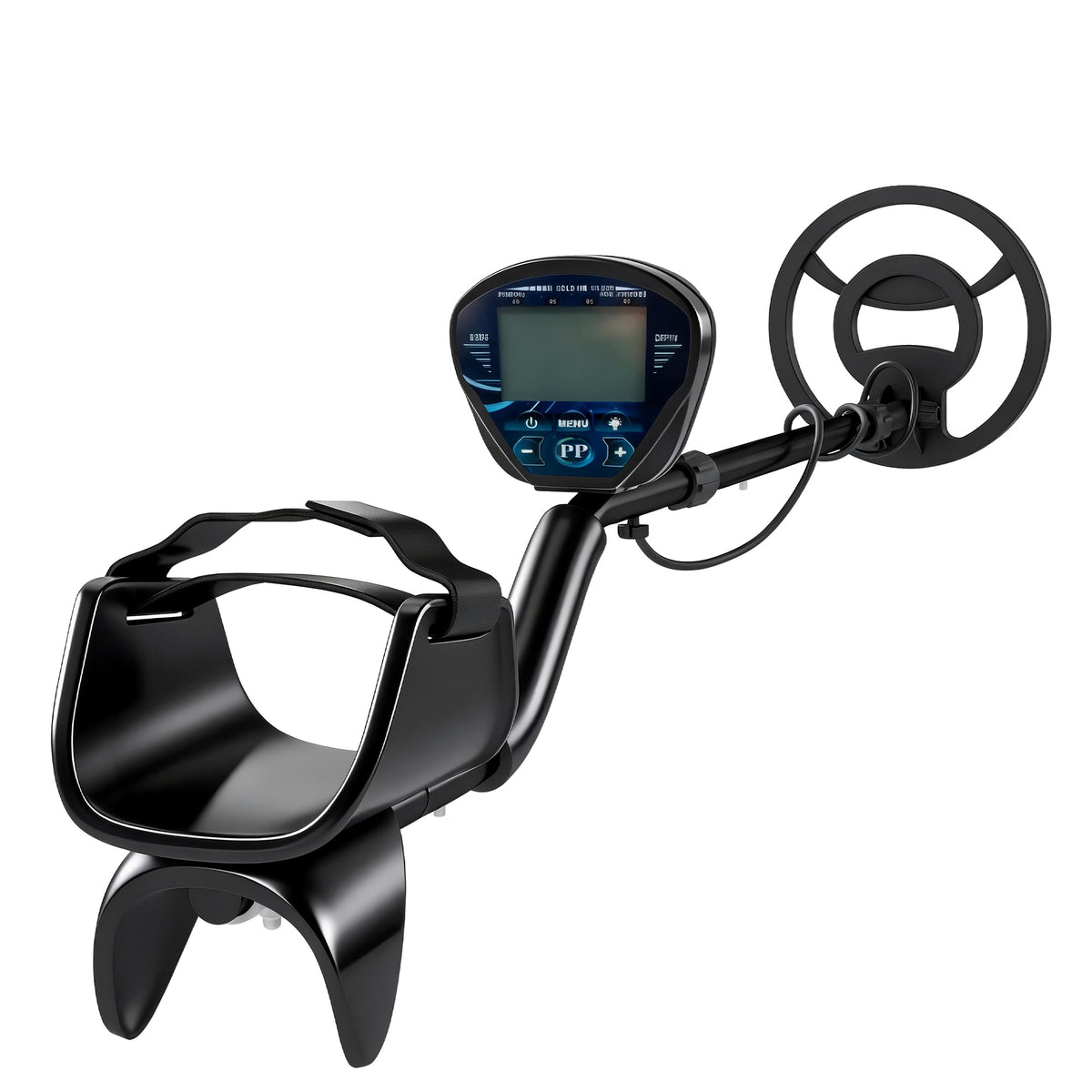 Metal detector IP68 waterproof metal detector with 3 modes headphones shovel coil LCD display 7-inch detection