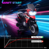 Electric motorcycle for children aged 18-36 months, ride-on vehicle, training wheels, lights, music, plastic (8)