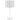 Retro-style table lamp, bedside lamp, plastic shade, push-button switch, white