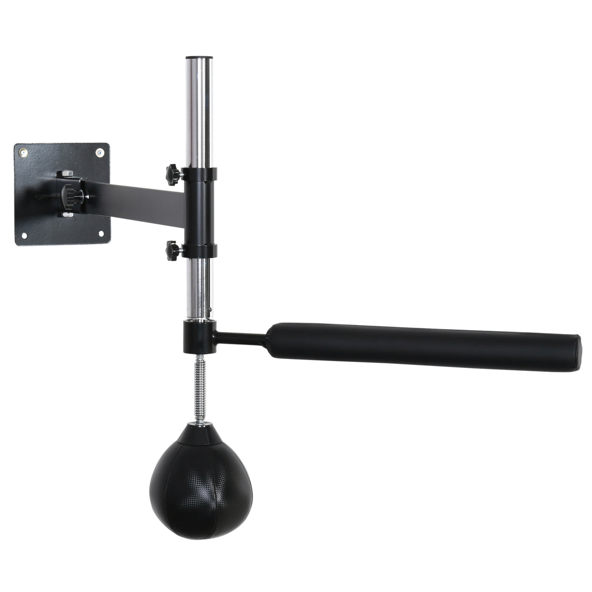 Boxing stand, with speed ball, rotating reflex bar, height-adjustable, foldable, steel, 79 x 72 x 20cm