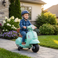 Electric Motorcycle for Kids Mini Vespa GTS 6V Electric Motorbike with Lithium Battery Ergonomic Seat Backrest (8)