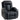 Massage chair with rocking, reclining & heating function, 3 modes, swivel, black
