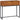 Industrial design console table, side table, sideboard, 1 drawer, brown + black