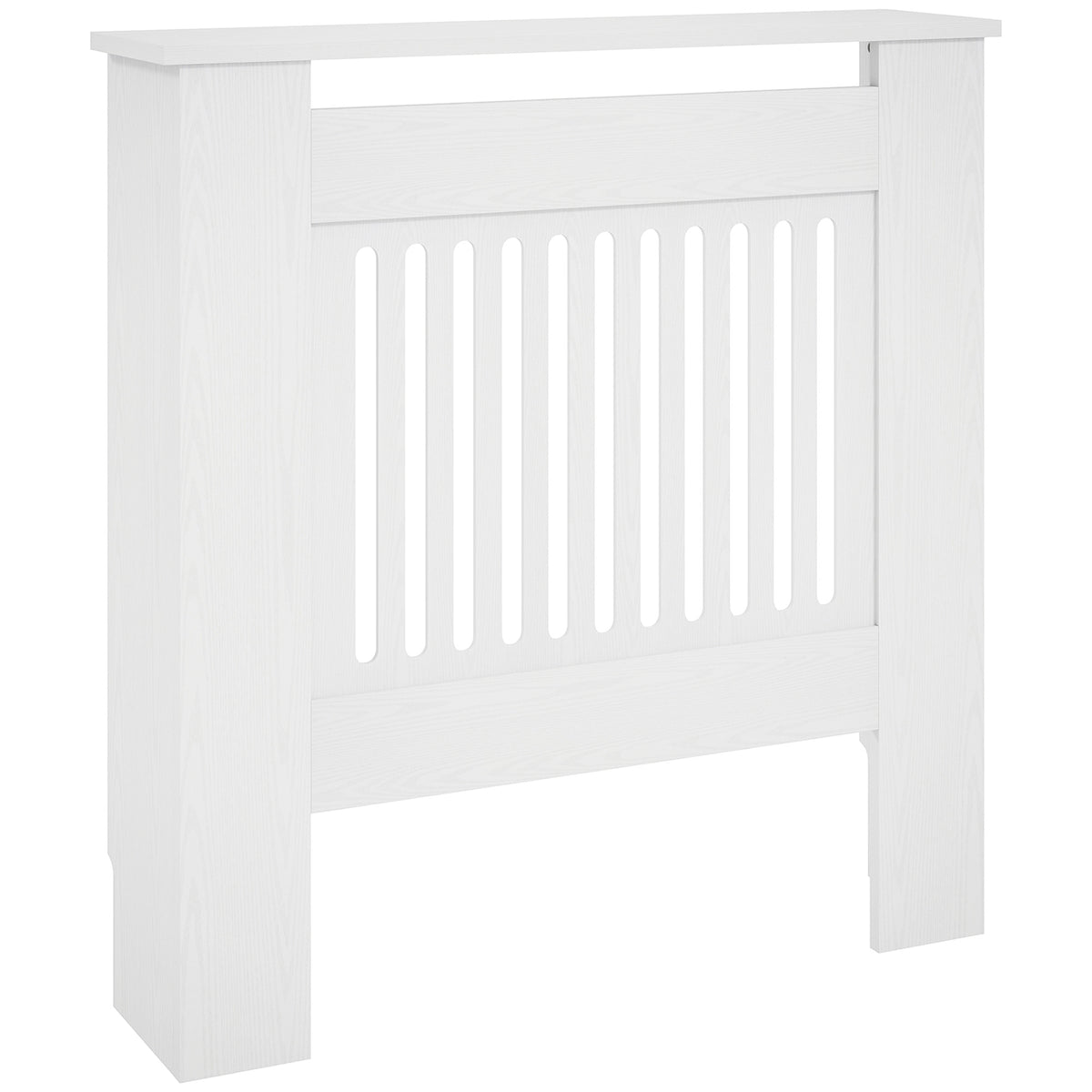 Radiator cover, heater cover, 78 x 19 x 81cm, radiator screen for bedroom, living room, MDF, white