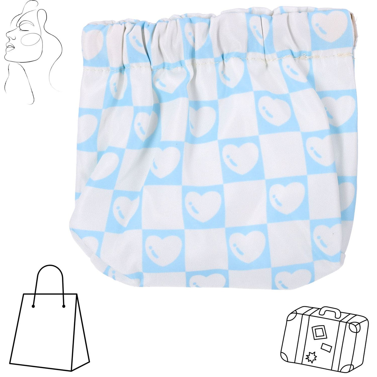 Multifunktionale Damen-Kosmetiktasche für die Handtasche – Muster IV