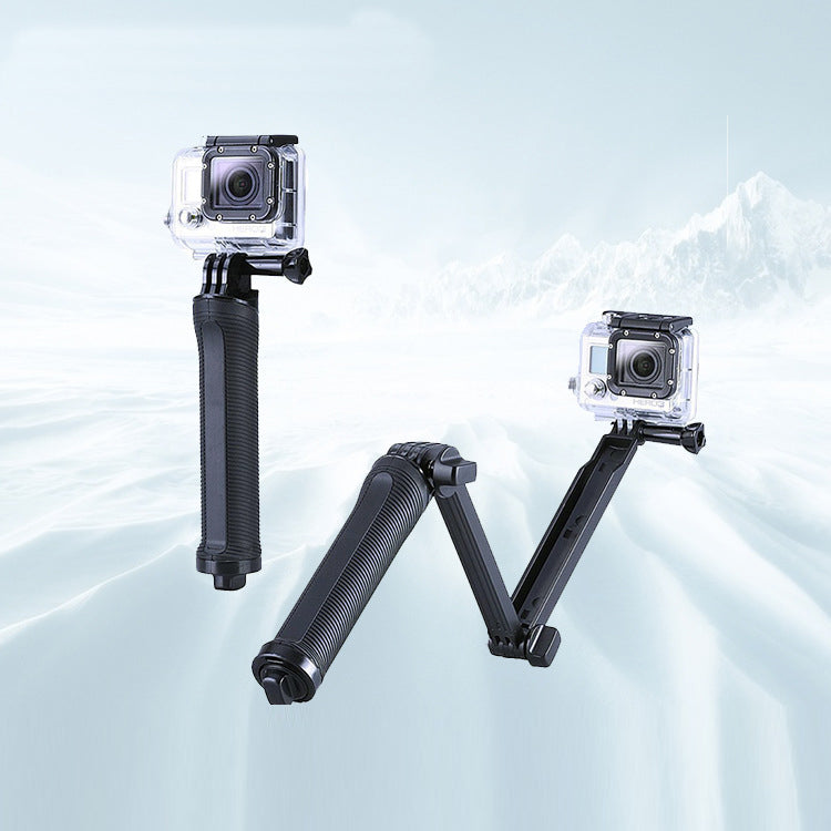 Einbeinstativ-Stativ für GoPro-Sportkamera – schwarz
