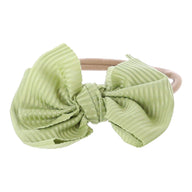 Baby-Haarband mit Schleife – grün