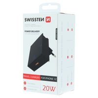 Ladegerät für iPhone 20W Power Delivery Swissten – schwarz – Produktabbildung 5