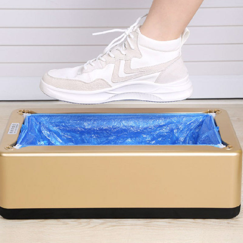 Automatischer Schuhüberzieher-Spender – blau