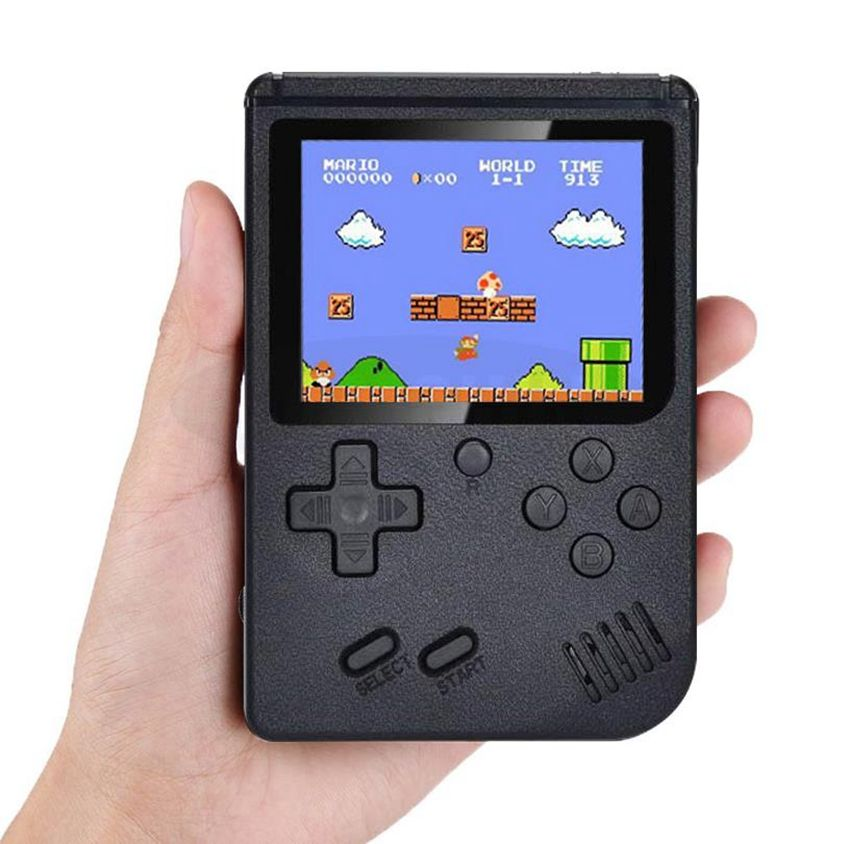 Mini-Handheld-Konsole SUP 400 Spiele – schwarz (für einen Spieler)
