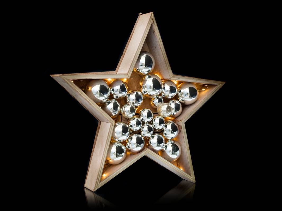 Weihnachtsstern 15 LED, Höhe 36cm – Produktabbildung 4
