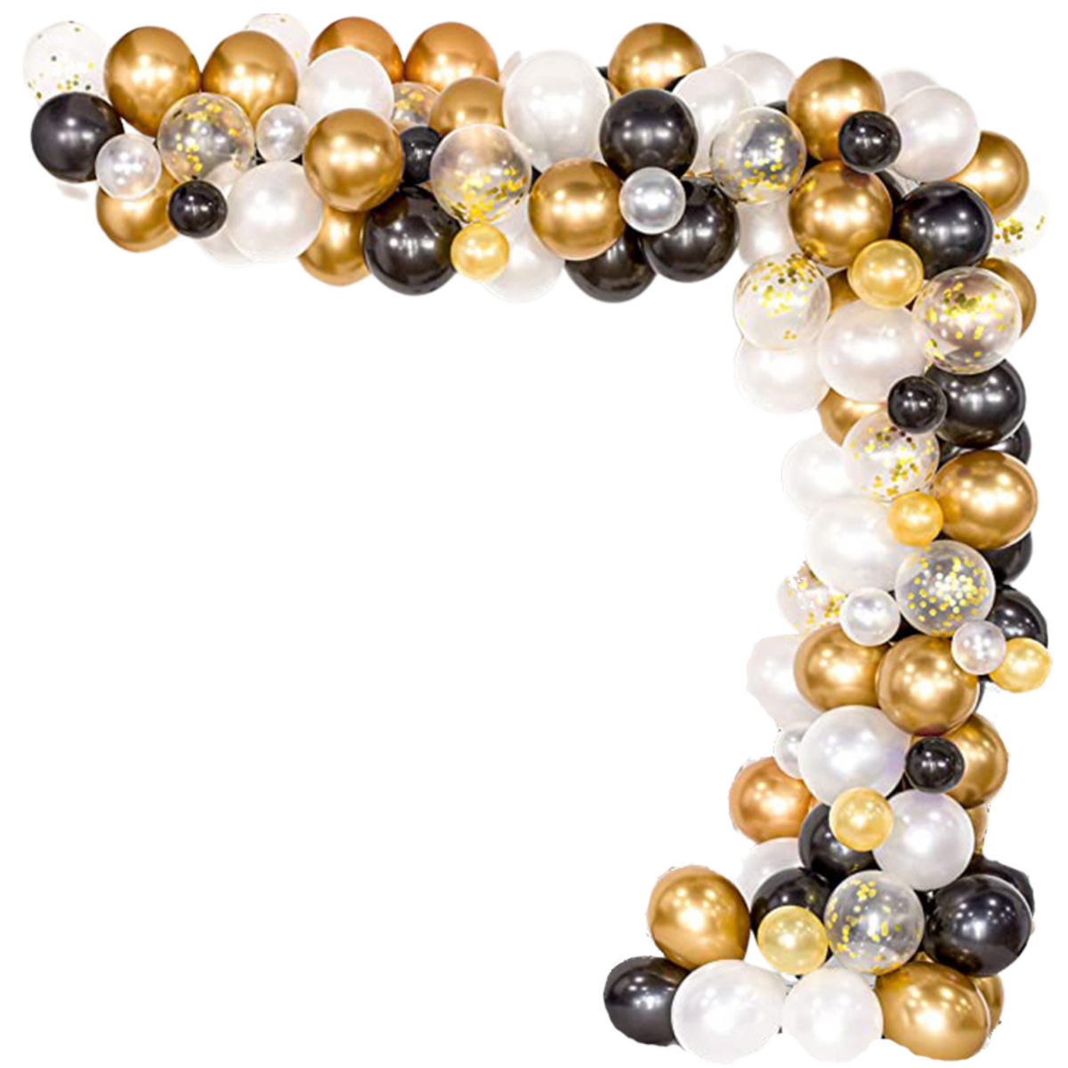 Ballongirlande – Schwarz-Gold