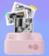 Sofortbildkamera mit Videodrucker, 3 Rollen, Rosa – Produktabbildung 5