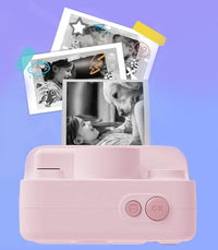 Sofortbildkamera mit Videodrucker, 3 Rollen, Rosa – Produktabbildung 5