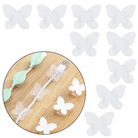 Dekorativer Kabelhalter, 9 St. – transparenter Schmetterling – Produktabbildung 7