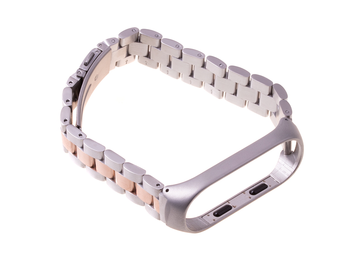 Armband für Xiaomi Mi Band 3 / Xiaomi Mi Band 4 - Silber Roségold – Produktabbildung 2