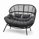 Modernes Gartensofa / Doppelter Kuschelsessel in Kokonform – Eleganz und Komfort in Ihrem Garten – Produktabbildung 7