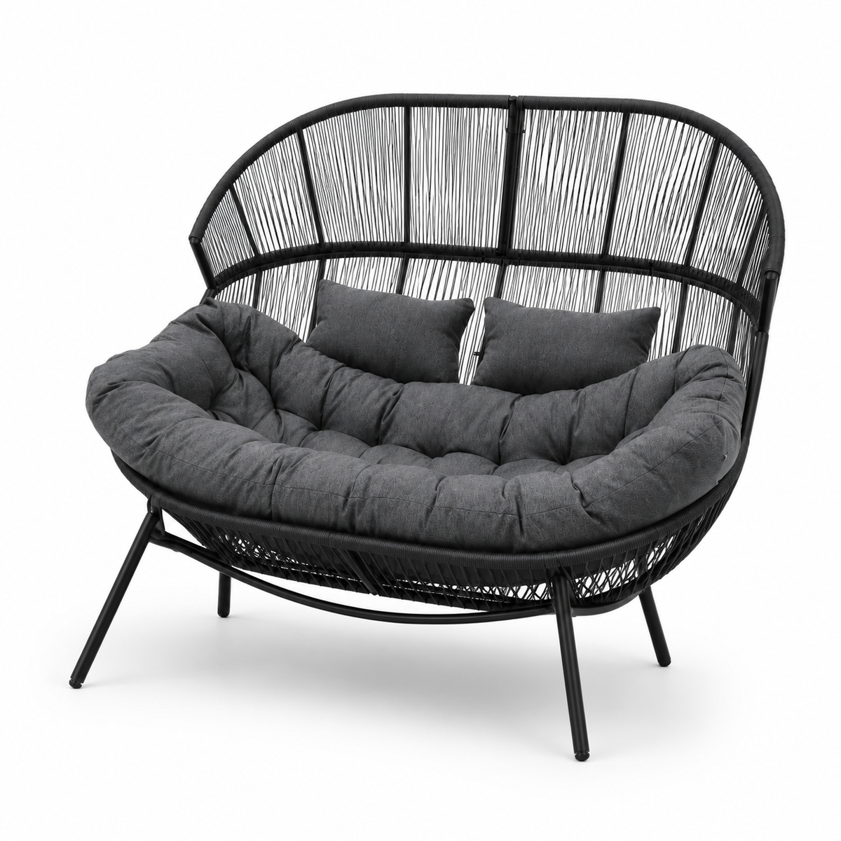 Modernes Gartensofa / Doppelter Kuschelsessel in Kokonform – Eleganz und Komfort in Ihrem Garten – Produktabbildung 7