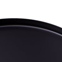 Runder Metalltisch im Loft-Stil – schwarz