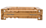 Bambus-Badewannenablage mit Weinglashalter – Produktabbildung 5