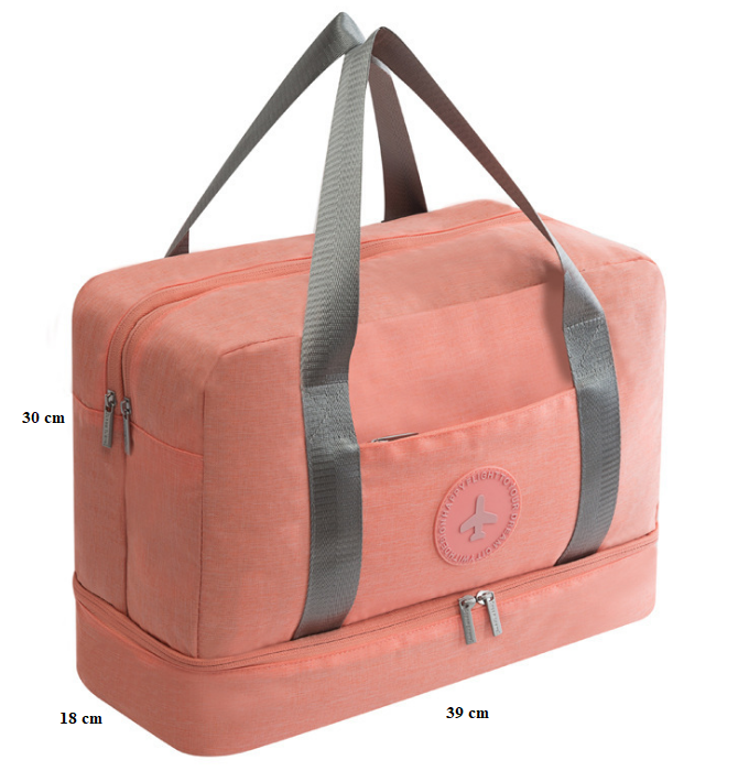 Reisetasche für das Fitnessstudio – orange – Produktabbildung 2