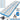 AIRTRACK GYMNASTIKMATTE AKROBATIK-TRAMPOLIN BLAU 500X100X10