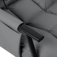 Einzelschaukelstuhl mit schwarzem Metallgestell – Grau – Produktabbildung 8