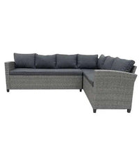 Gartenmöbel-Set Komplettset für die Terrasse Ecklounge Polyrattan + Tisch – Produktabbildung 7