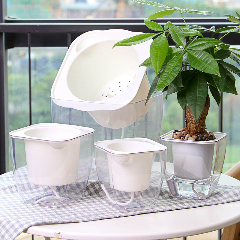 Selbstbewässernder Blumentopf für Blumen und Pflanzen – klein – Produktabbildung 2