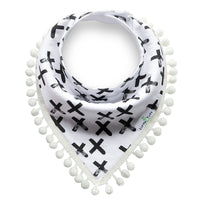 Baby-Halstuch mit Pompons – Kreuz – Produktabbildung 2