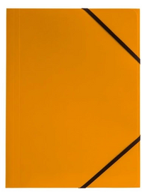 Karton-Sammelmappe A4 mit Gummiband – Orange