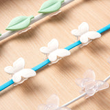 Dekorativer Kabelhalter, 9 St. – transparenter Schmetterling – Produktabbildung 2